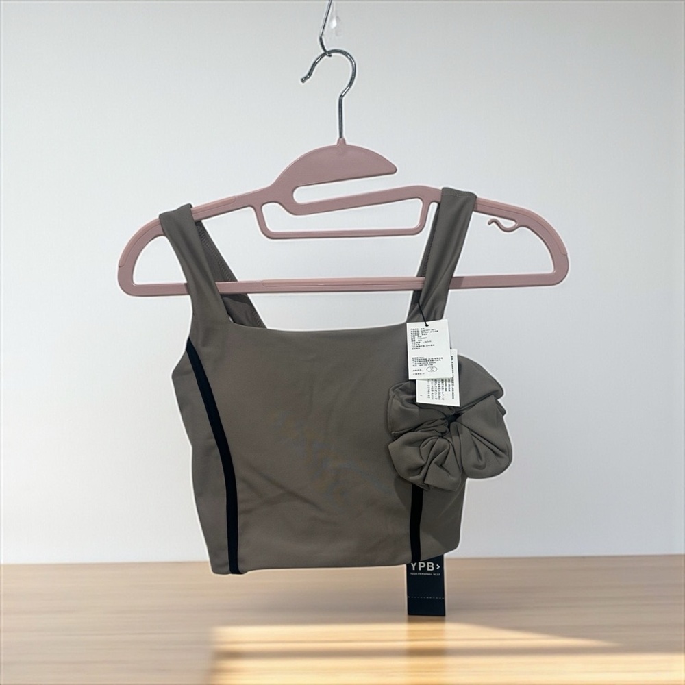 Abercrombie & Fitch Gray Tank Top with Hair Tie